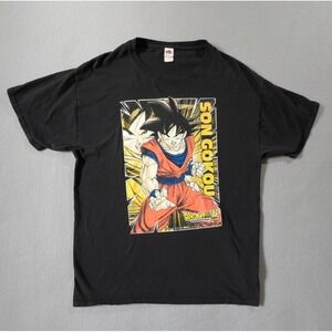 Vintage Dragon Ball T-Shirt Large Son Gokou Japanese Anime Fruit‎ of Loom Tag